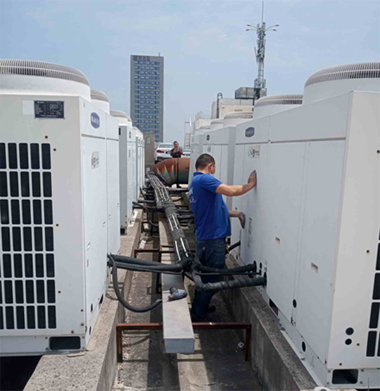 乐东中央空调制热和不制冷系统维修方法